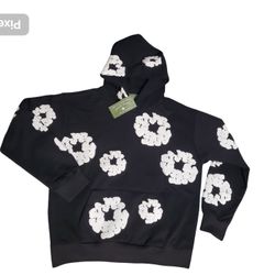 Denim Tear Hoodie Black