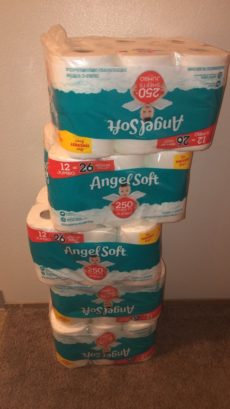 5 angel soft 12=26 roll toilet paper