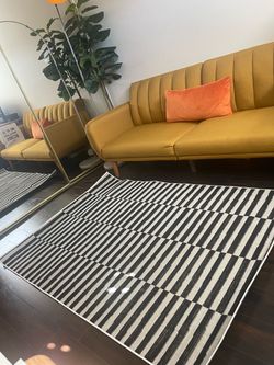 Black and White Rug