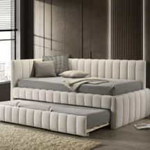 TWIN DAY BED WITH TRUNDLE ( FREE DELIVERY )