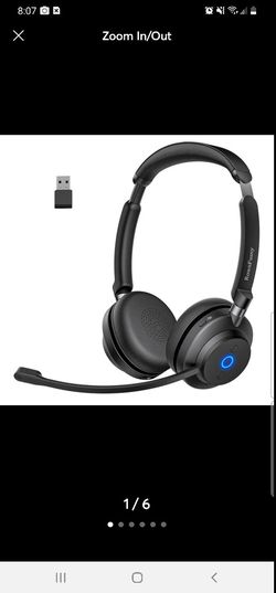 RownFusny RO2U Wireless Headset with Microphone for Work, Bluetooth 5.3 NEW