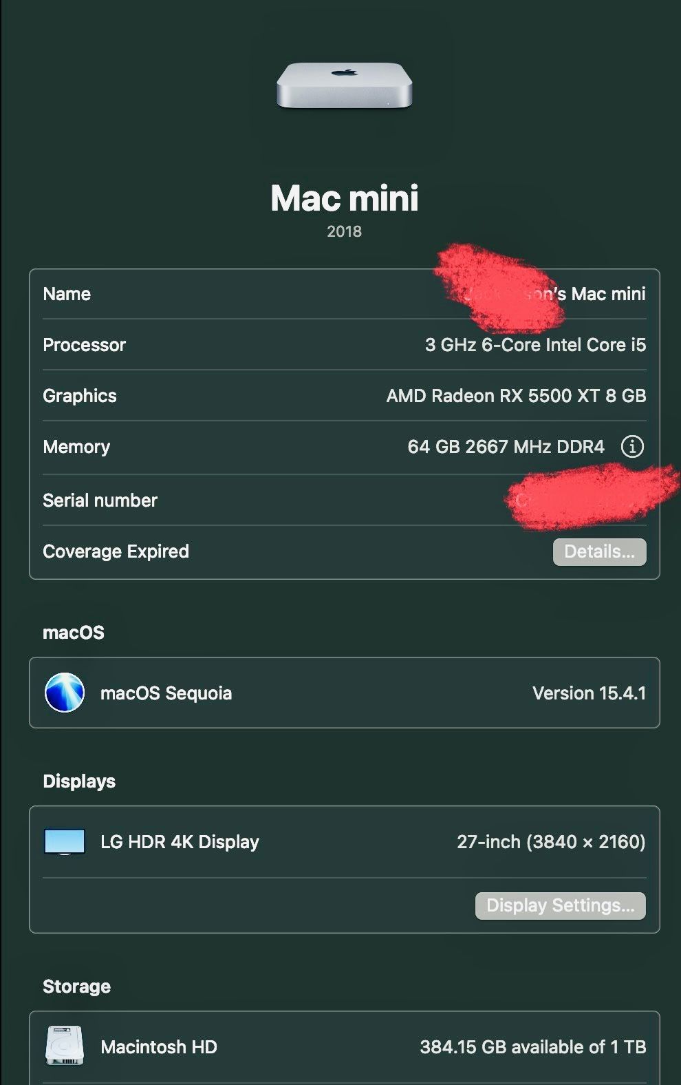 MAC MINI 2018