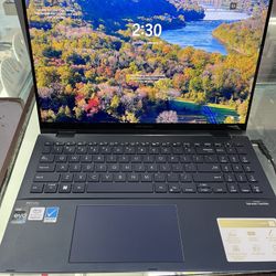 ASUS - Zenbook Flip 2-in-1 15.6" OLED Touch-Screen Laptop - Intel Evo Platform - 12th Gen Core i7 - 16GB Memory - 512GB SSD - Azurite Blue