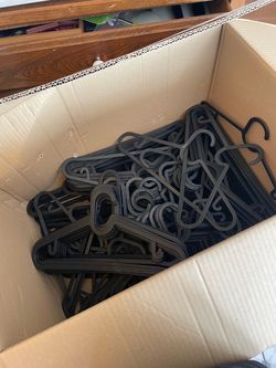 Bulk Lot Black Plastic IKEA Clothes Hangers