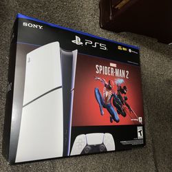 1tb Ps5 Slim Digital Edition With Spiderman 2 Brand New Sealed 