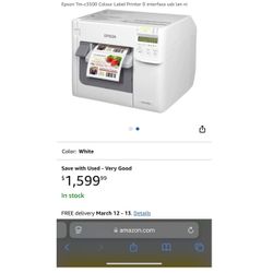 Epson Tm-c3500 Colour Label Printer D interface usb lan ni