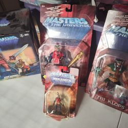 Masters of the Universe KING RANDOR STATUE Xpress Exclusive He-Man NECA + 3 figures