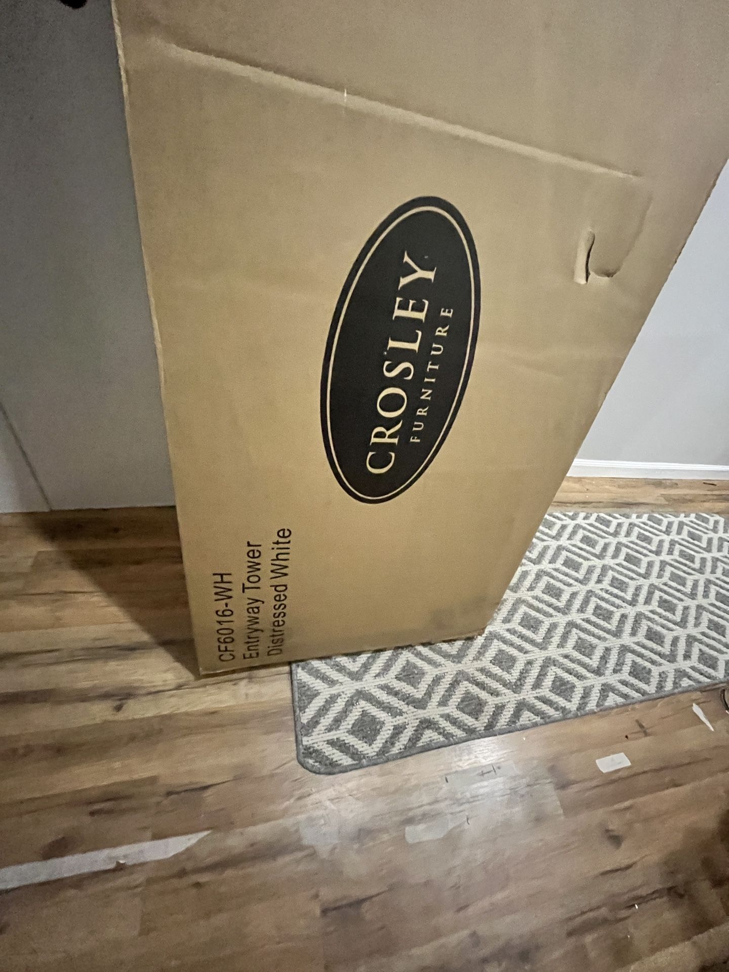 White Entryway Cabinet/Tower