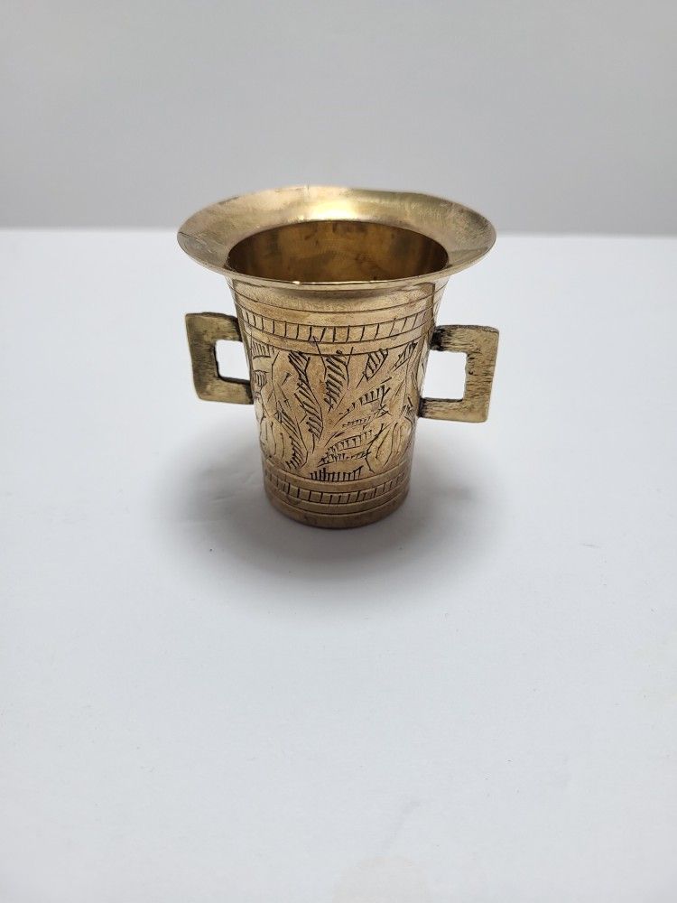 Vintage Apothecary's Mortar Antique Herb Grinding Bowl, Double-sided