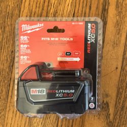 Brand New Milwaukee Red Lithium XC5.0 Battery
