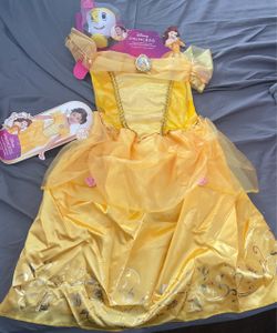 Disney Princess Belle Costume Dress Girls Size 4-6x