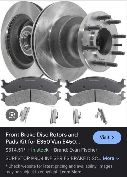 Rotor & Pad Ford E350 & E450