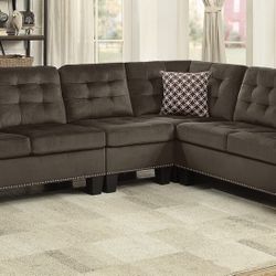 Brown SECTIONAL YES REAL PRICE FOR BLAcK FRIDAY WEEK