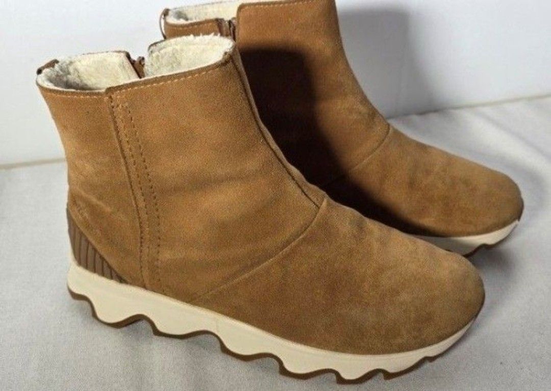 Sorel Women's Slouch Boots Ankle. Brown Camel Brown Natural. Sorel Women's Kinetic Short Boots Brown Suede Waterproof - Size Women's 7