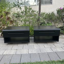 Refinished Modern Floating Nightstands