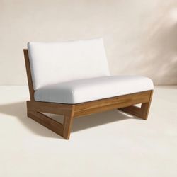 Louise Acacia Patio Lounge Chair
