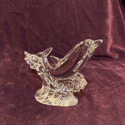 Crystal Dolphin On A Wave