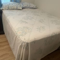 Bed Includes Mattress, Box Spring And Metal Frame
