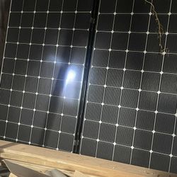 Solar Panels w/inverters And Wiring 