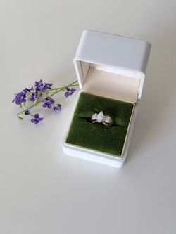 10K Gold Fire Opal Ring, Size 7