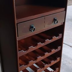 Vintage Wine Bottle And WINE GLASS BAR