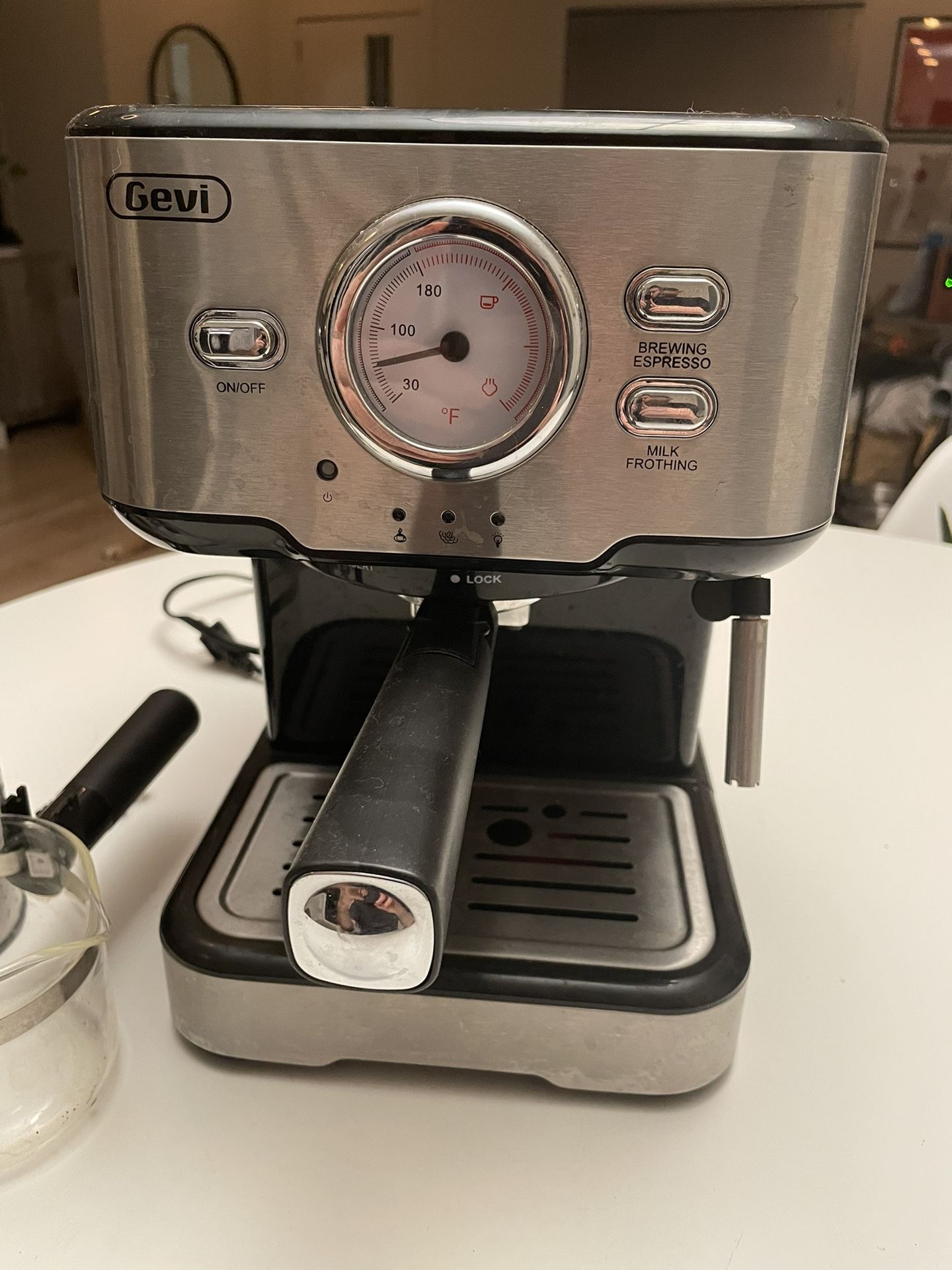 Gevi Espresso Machine 15 Bar Pump Pressure, Expresso Coffee Machine With Milk Frother Steam Wand