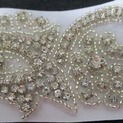 Bridal Rhinestone Heavily Embellished Elegant Belt
