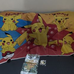 New Pokemon Backdrop Table Cover And Stickers 