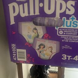 Huggies Disney Princess Pull Ups  3T-4T Girls Training Pants 116Ct