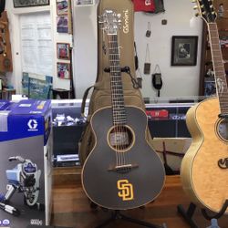 Taylor Gs Mini Sd-1 6-String Acoustic Guitar With Case San Diego Padres Edition 