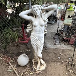 Lady Cement Statue