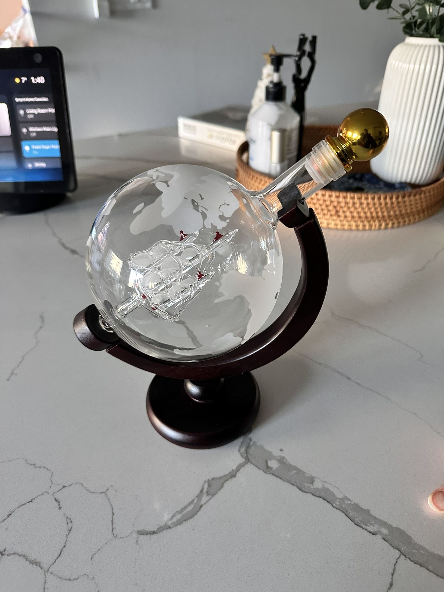 Globe Whiskey Decanter