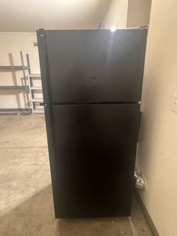 Black Top-Freezer Refrigerator