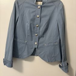 Schneiders Salzburg Ladies New Military Style Denim Jacket SZ 8 