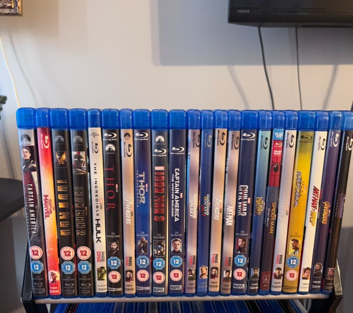 Marvel Infinity Saga Blu Ray - 23 Films