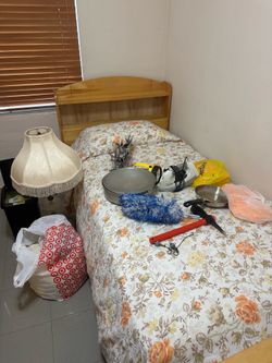 Twin mattress and twin bed frame with drawers