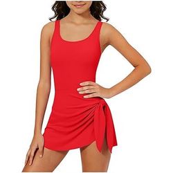 Women’s Red One Piece Swimsuit Size-S