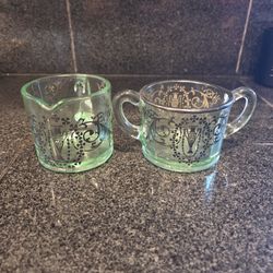 Green Depression Glass