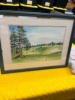 Large Signed Angela Farmland Painting