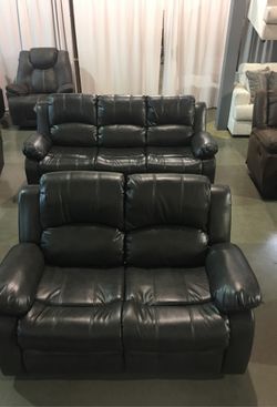 2Pc Reclining Sofa and Loveseat Set Sale
