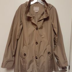 VINTAGE Rain Coat w/ detachable hood