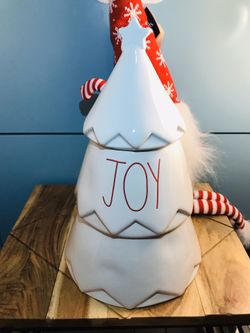 Rae Dunn New Joy Christmas tree Canister