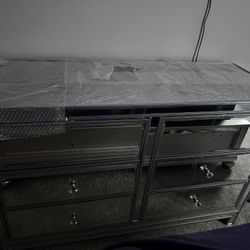 Glass Bedroom Dresser