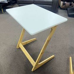 Tv Tray Table Bamboo Tv Dinner Table Z Shaped end Table for Sofa Couch Laptop Living Room
