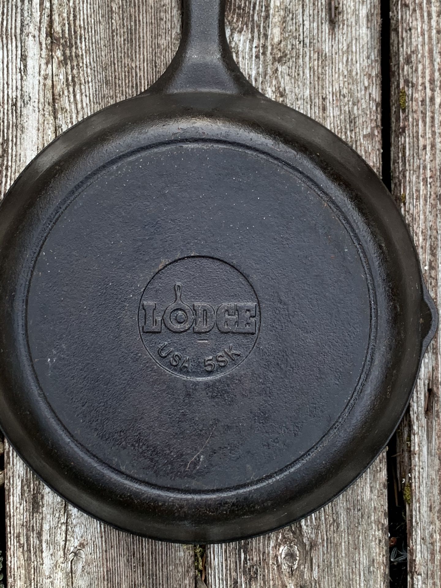 Vintage Lodge Cast Iron Skillet