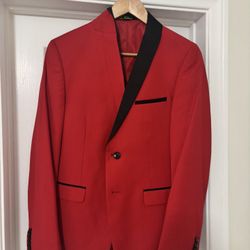Red 3 Piece Suit