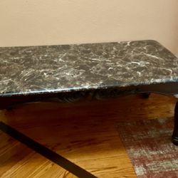 Large Marble-Style Coffee Table – Sturdy & Stylish