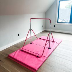 Z Athletic Folding Mat & Adjustable Gymnastic Bar