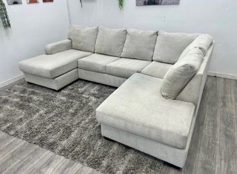 Cream Sectional Couch - Free Delivery