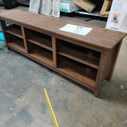 New Brown TV Stand Supports Up To An 80in Tv 